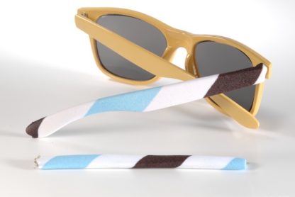 large white-brown-turquoise